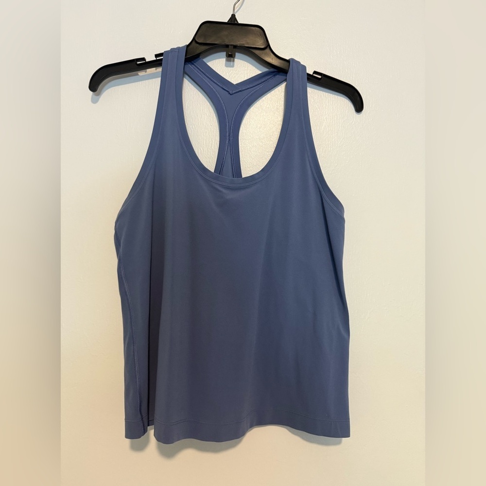 Women's Blue Lululemon Racerback Tank Top - Stretch Performance